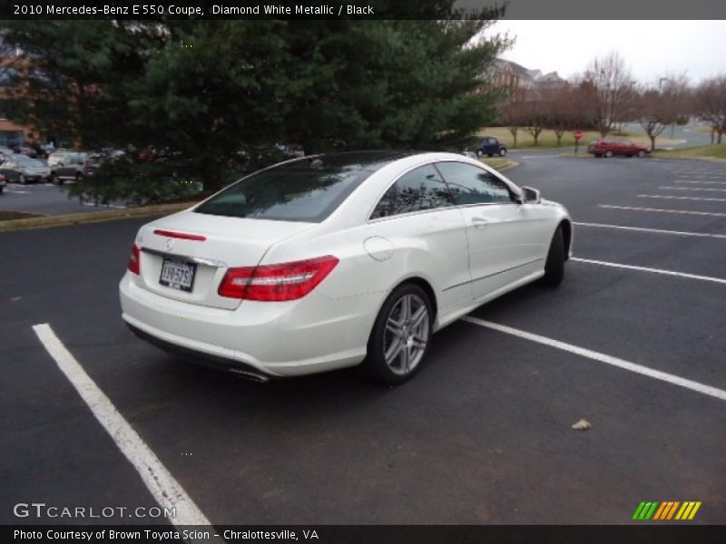 Diamond White Metallic / Black 2010 Mercedes-Benz E 550 Coupe