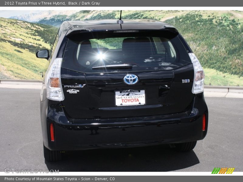 Black / Dark Gray 2012 Toyota Prius v Three Hybrid