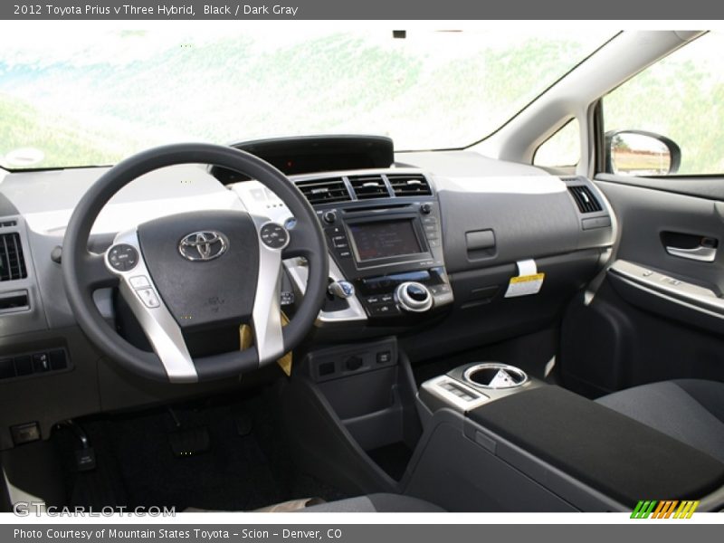 Black / Dark Gray 2012 Toyota Prius v Three Hybrid