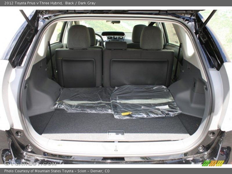 Black / Dark Gray 2012 Toyota Prius v Three Hybrid