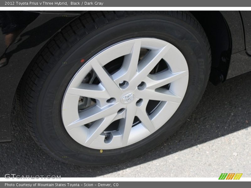 Black / Dark Gray 2012 Toyota Prius v Three Hybrid