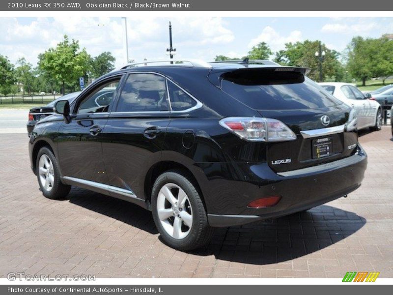 Obsidian Black / Black/Brown Walnut 2010 Lexus RX 350 AWD