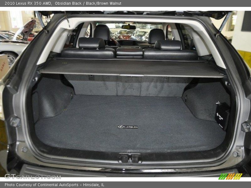 Obsidian Black / Black/Brown Walnut 2010 Lexus RX 350 AWD