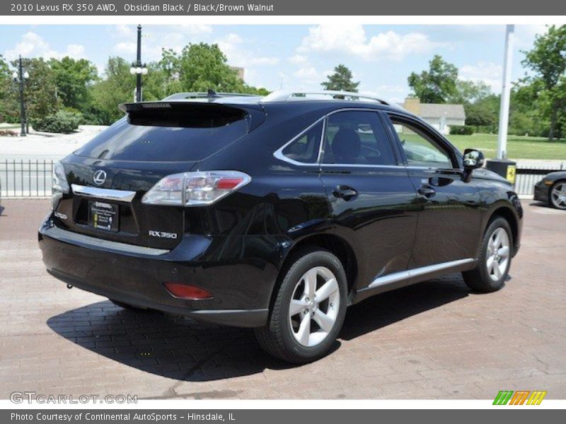 Obsidian Black / Black/Brown Walnut 2010 Lexus RX 350 AWD