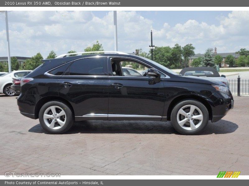 Obsidian Black / Black/Brown Walnut 2010 Lexus RX 350 AWD