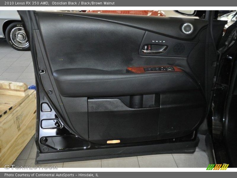 Obsidian Black / Black/Brown Walnut 2010 Lexus RX 350 AWD