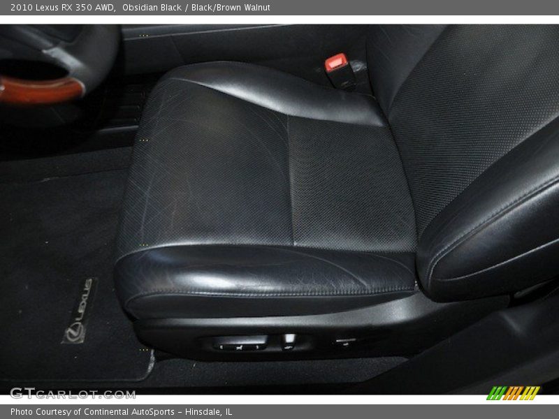 Obsidian Black / Black/Brown Walnut 2010 Lexus RX 350 AWD