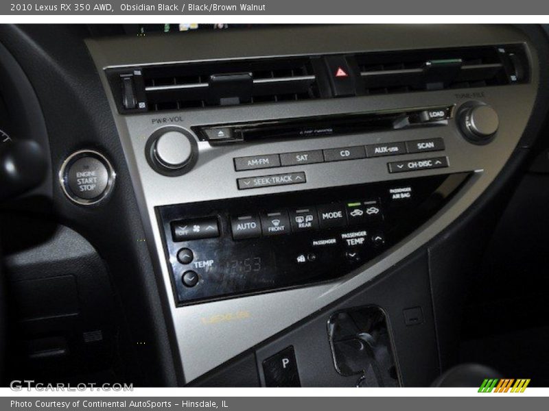 Obsidian Black / Black/Brown Walnut 2010 Lexus RX 350 AWD