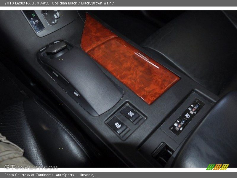 Obsidian Black / Black/Brown Walnut 2010 Lexus RX 350 AWD