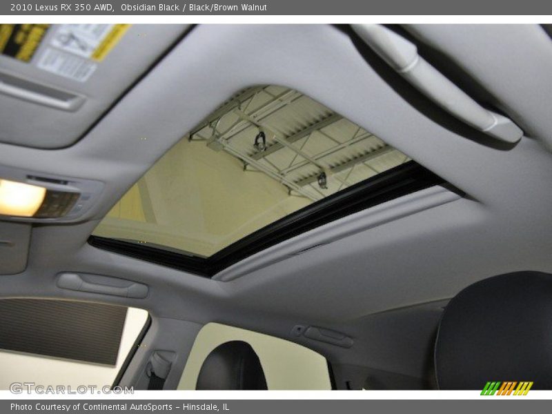 Obsidian Black / Black/Brown Walnut 2010 Lexus RX 350 AWD