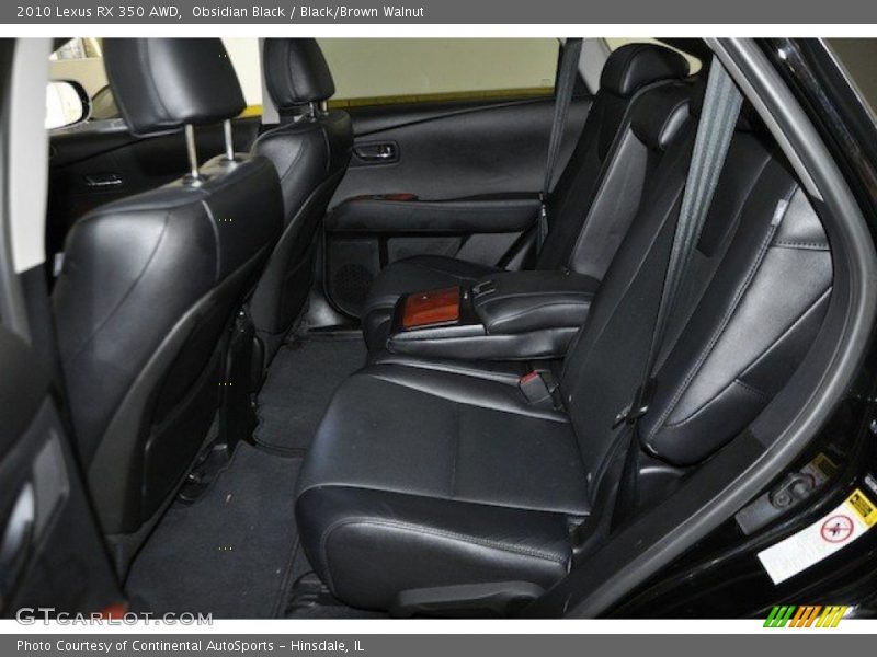 Obsidian Black / Black/Brown Walnut 2010 Lexus RX 350 AWD