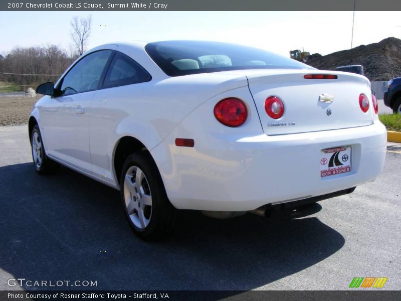 Summit White / Gray 2007 Chevrolet Cobalt LS Coupe