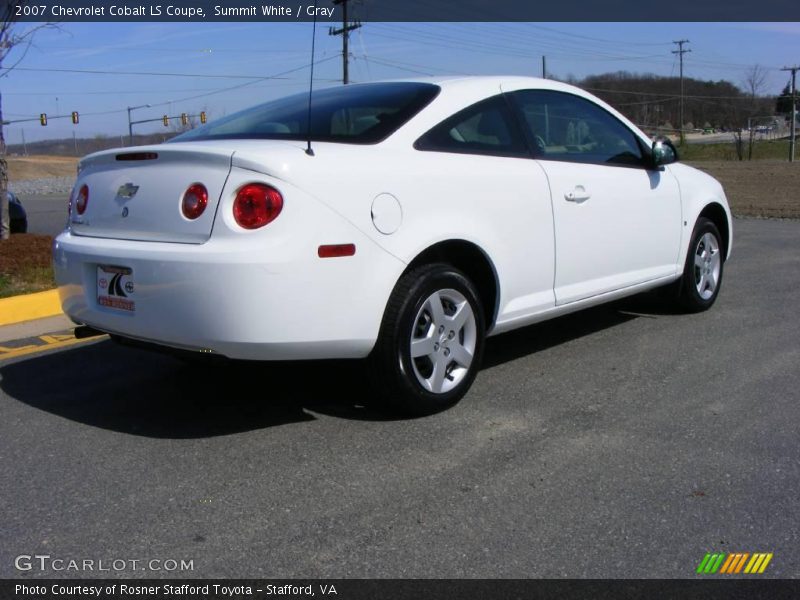 Summit White / Gray 2007 Chevrolet Cobalt LS Coupe