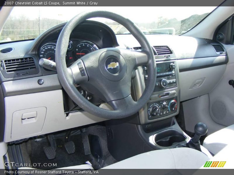 Summit White / Gray 2007 Chevrolet Cobalt LS Coupe