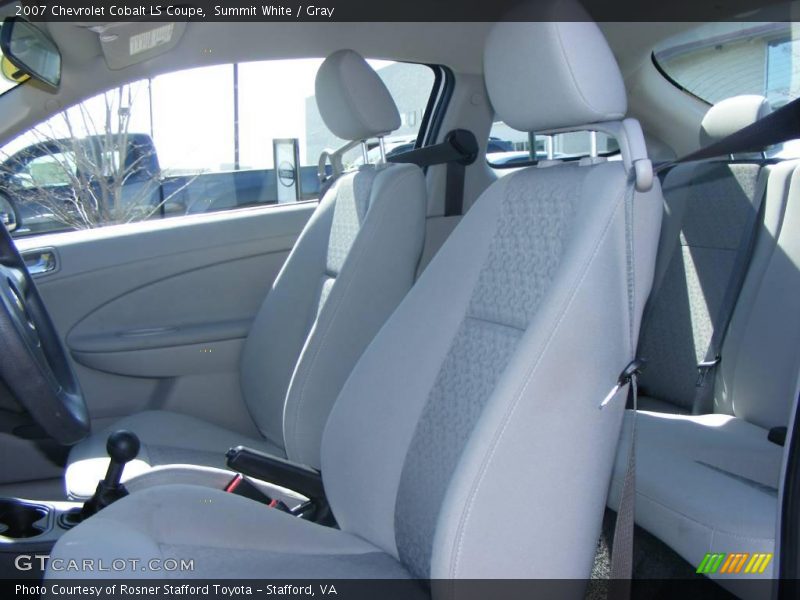 Summit White / Gray 2007 Chevrolet Cobalt LS Coupe