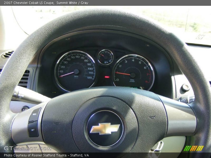 Summit White / Gray 2007 Chevrolet Cobalt LS Coupe