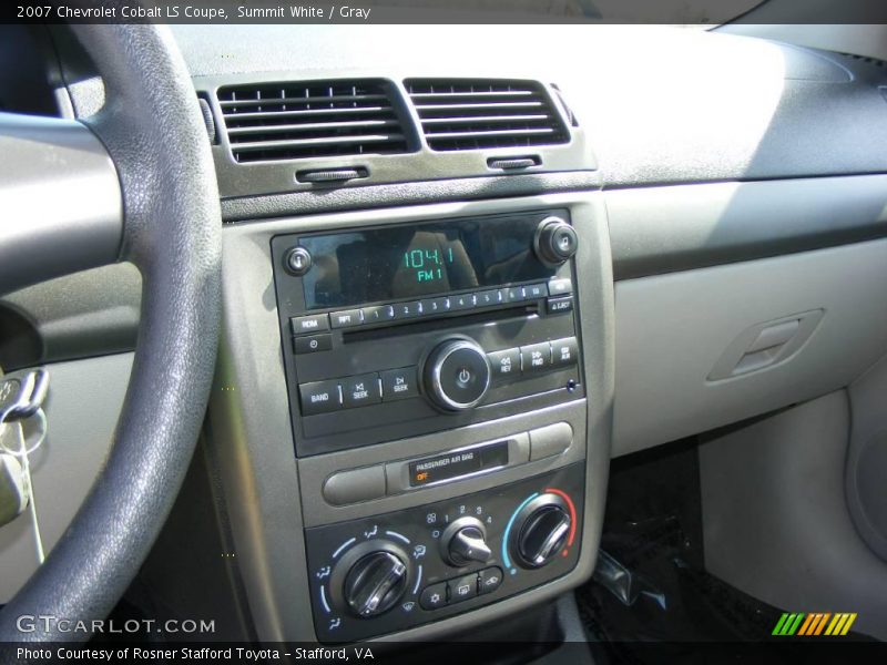 Summit White / Gray 2007 Chevrolet Cobalt LS Coupe