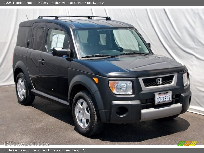 Nighthawk Black Pearl / Black/Gray 2005 Honda Element EX AWD