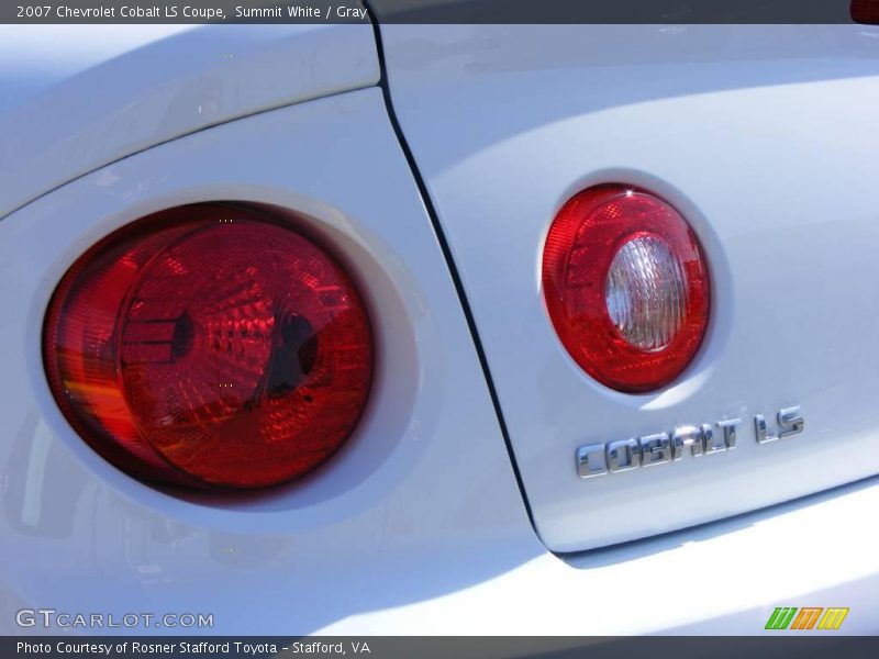 Summit White / Gray 2007 Chevrolet Cobalt LS Coupe