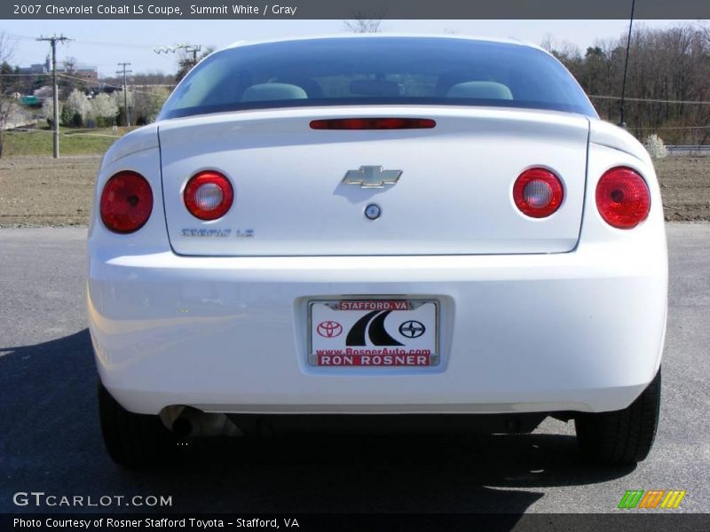Summit White / Gray 2007 Chevrolet Cobalt LS Coupe