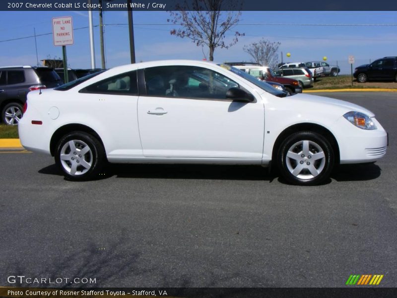 Summit White / Gray 2007 Chevrolet Cobalt LS Coupe