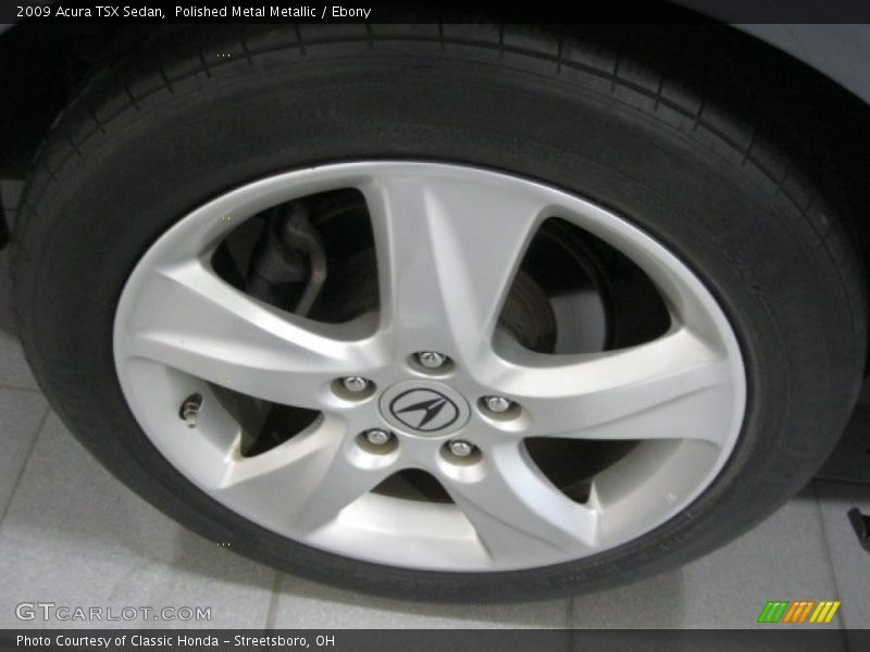 Polished Metal Metallic / Ebony 2009 Acura TSX Sedan