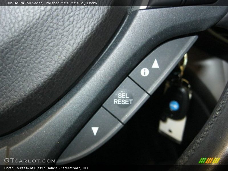 Polished Metal Metallic / Ebony 2009 Acura TSX Sedan