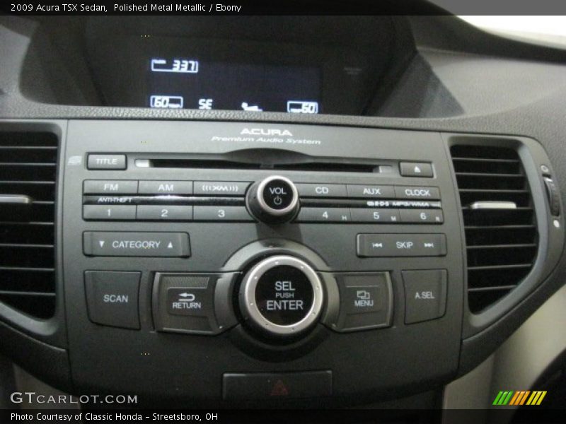Polished Metal Metallic / Ebony 2009 Acura TSX Sedan