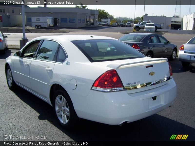 White / Neutral Beige 2007 Chevrolet Impala LT