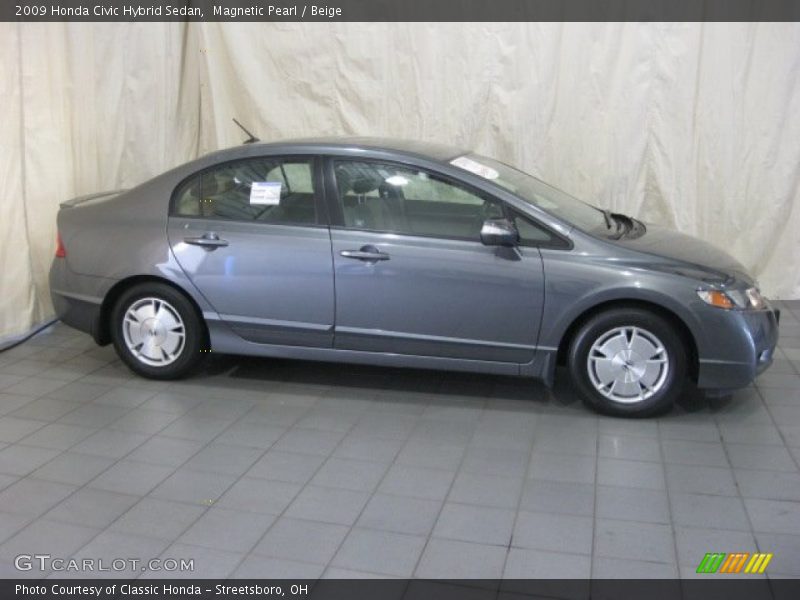 Magnetic Pearl / Beige 2009 Honda Civic Hybrid Sedan