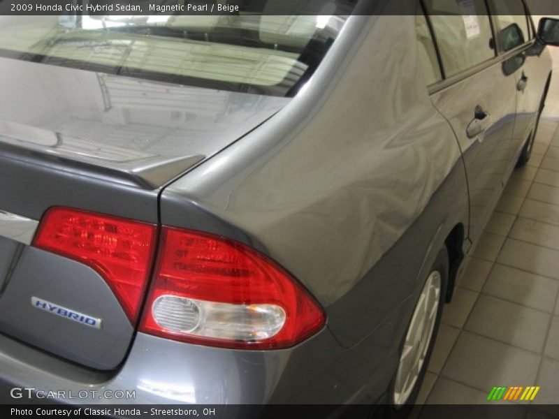 Magnetic Pearl / Beige 2009 Honda Civic Hybrid Sedan