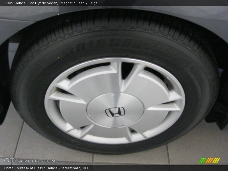 Magnetic Pearl / Beige 2009 Honda Civic Hybrid Sedan