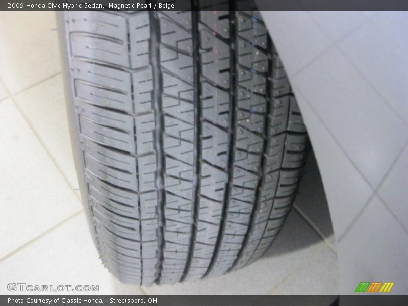 Magnetic Pearl / Beige 2009 Honda Civic Hybrid Sedan