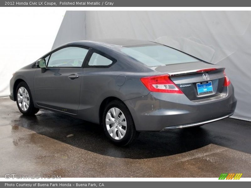 Polished Metal Metallic / Gray 2012 Honda Civic LX Coupe