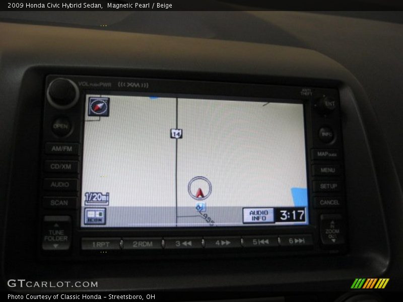 Magnetic Pearl / Beige 2009 Honda Civic Hybrid Sedan