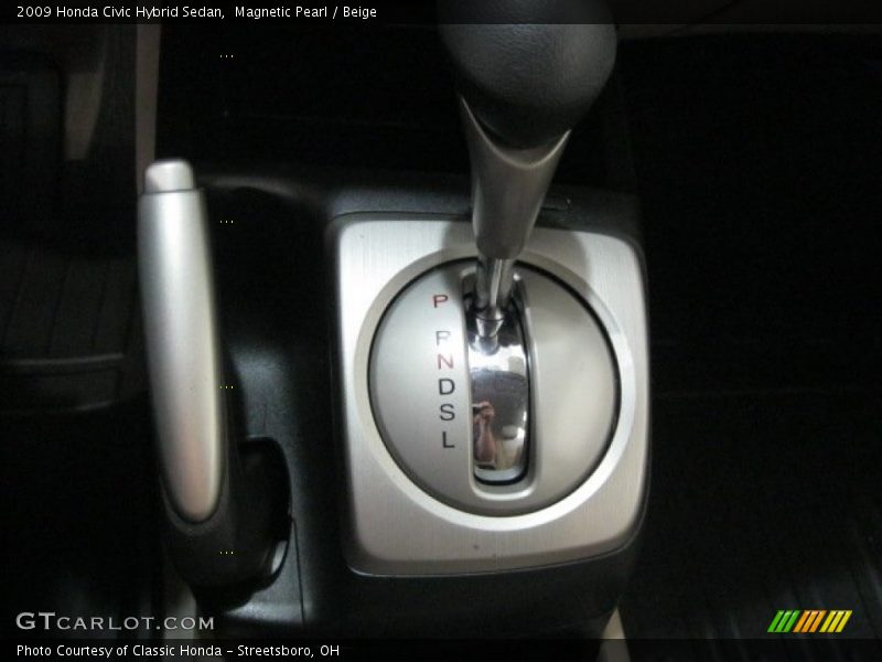 Magnetic Pearl / Beige 2009 Honda Civic Hybrid Sedan