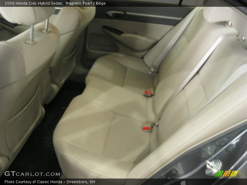 Magnetic Pearl / Beige 2009 Honda Civic Hybrid Sedan