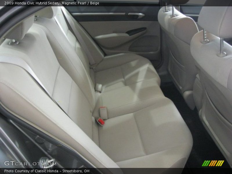 Magnetic Pearl / Beige 2009 Honda Civic Hybrid Sedan