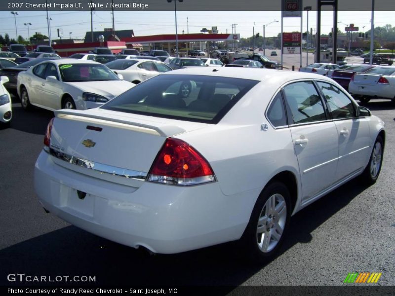 White / Neutral Beige 2007 Chevrolet Impala LT