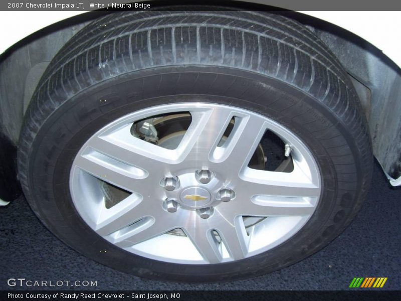 White / Neutral Beige 2007 Chevrolet Impala LT