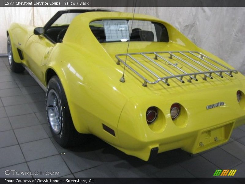 Yellow / Black 1977 Chevrolet Corvette Coupe