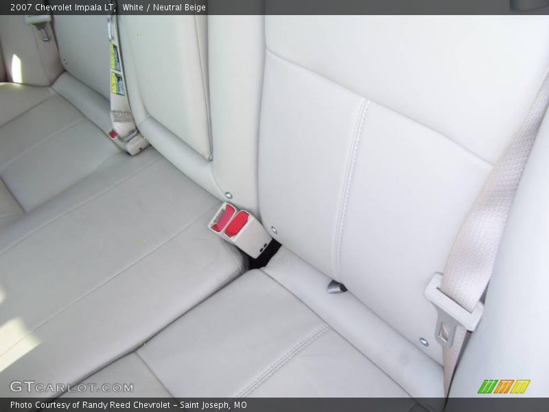 White / Neutral Beige 2007 Chevrolet Impala LT
