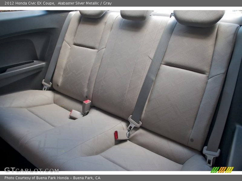 Alabaster Silver Metallic / Gray 2012 Honda Civic EX Coupe