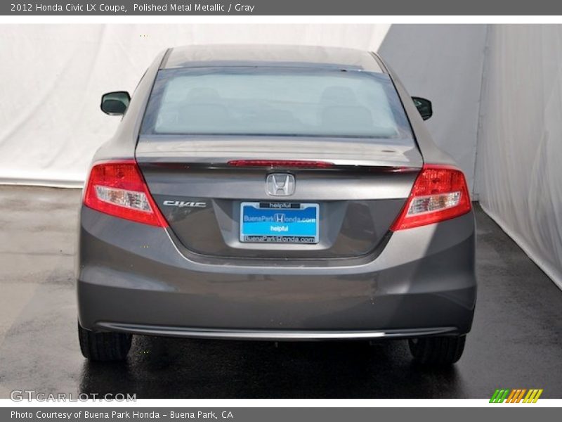 Polished Metal Metallic / Gray 2012 Honda Civic LX Coupe