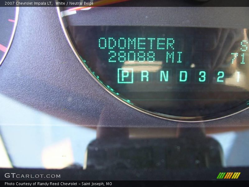 White / Neutral Beige 2007 Chevrolet Impala LT