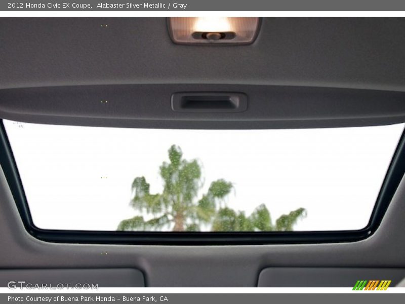 Alabaster Silver Metallic / Gray 2012 Honda Civic EX Coupe