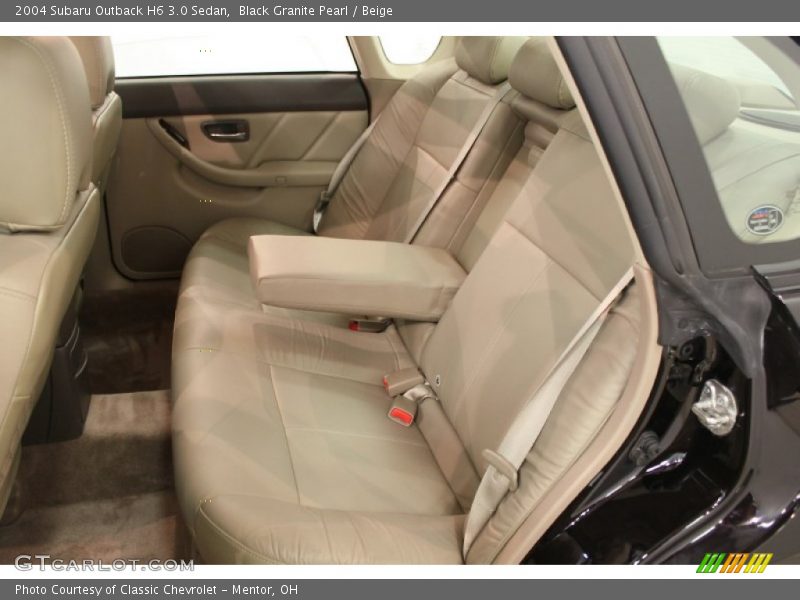 Rear Seat of 2004 Outback H6 3.0 Sedan