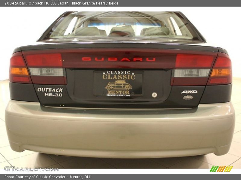 Black Granite Pearl / Beige 2004 Subaru Outback H6 3.0 Sedan