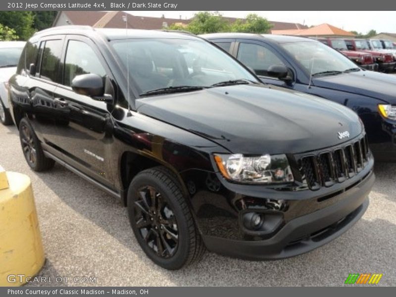 Black / Dark Slate Gray 2012 Jeep Compass Latitude 4x4