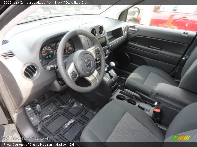 Black / Dark Slate Gray 2012 Jeep Compass Latitude 4x4